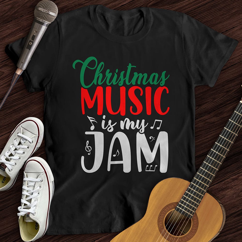 Printify T-Shirt Black / S Christmas Music Jam T-Shirt