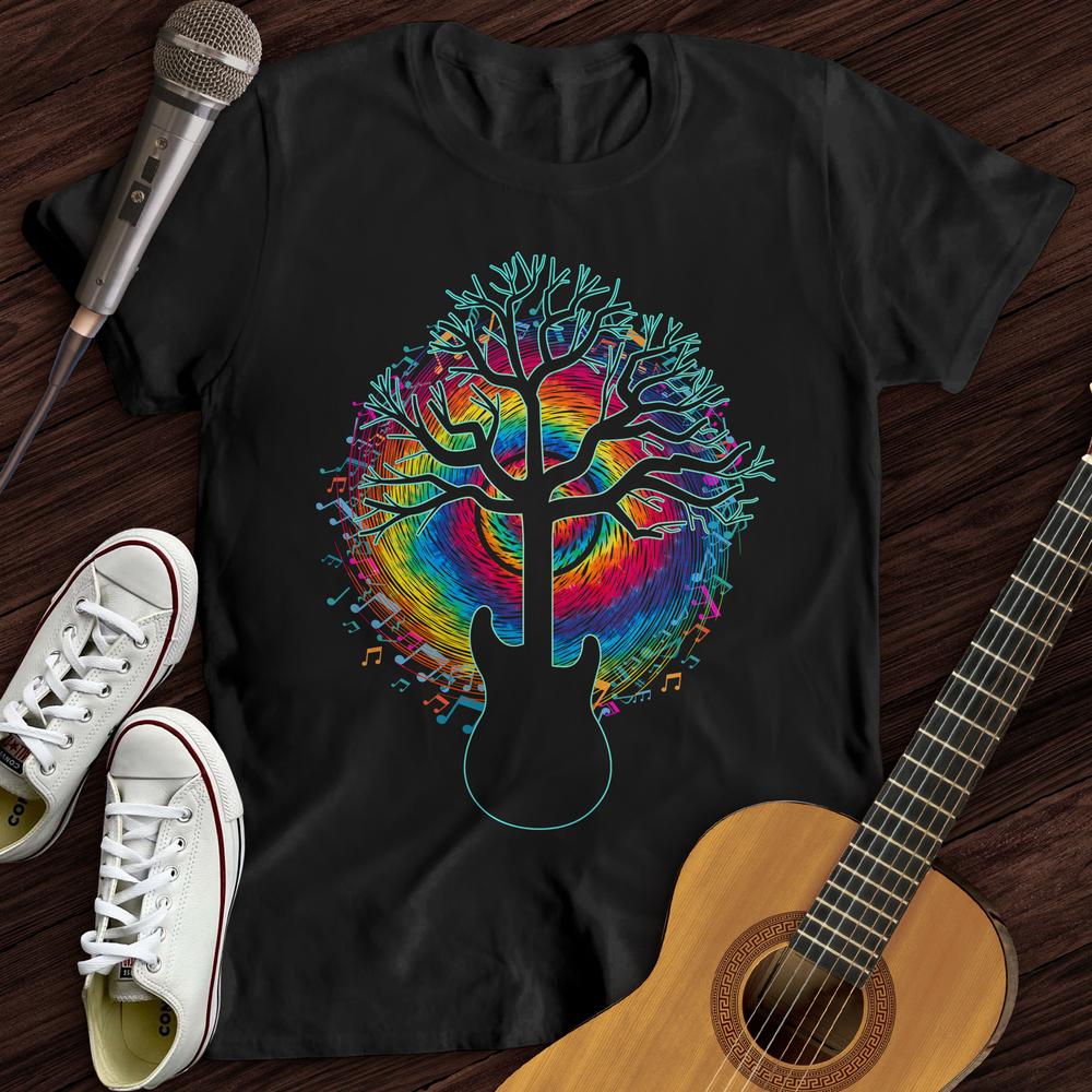 Printify T-Shirt Black / S Colorful Guitar T-Shirt