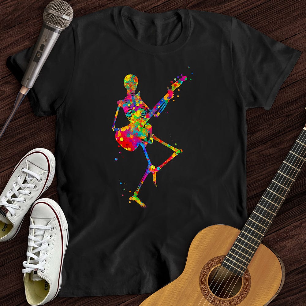 Printify T-Shirt Black / S Colorful Souls Guitar T-Shirt
