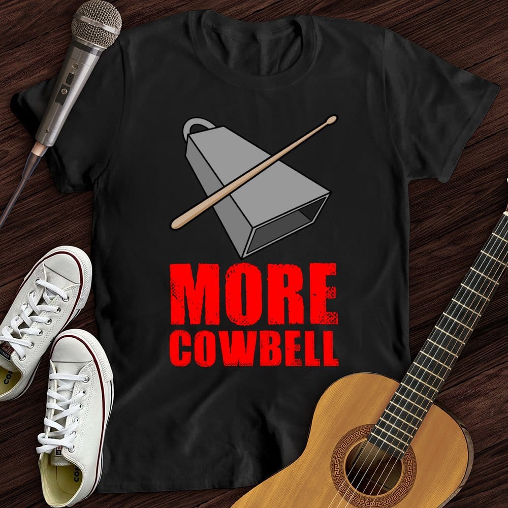 Printify T-Shirt Black / S Cowbell T-Shirt