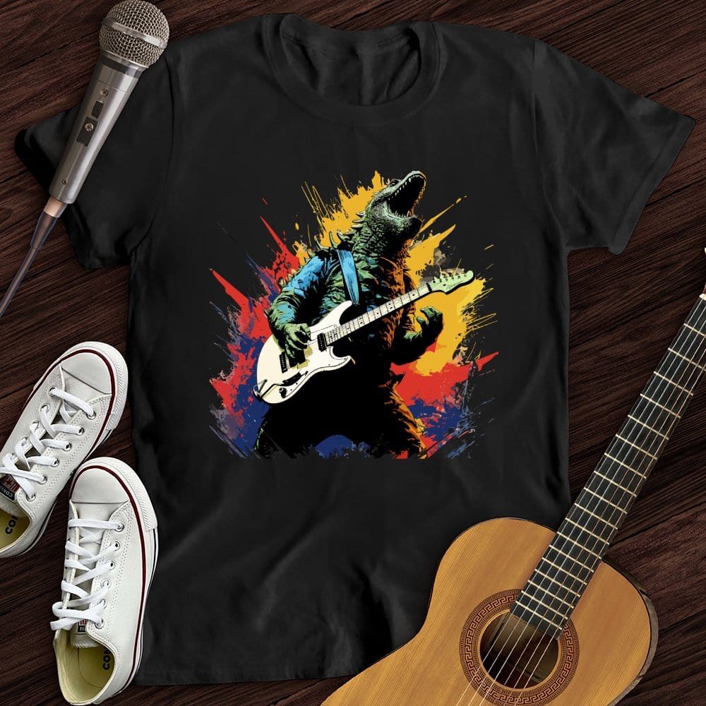 Printify T-Shirt Black / S Dino Rocker T-Shirt