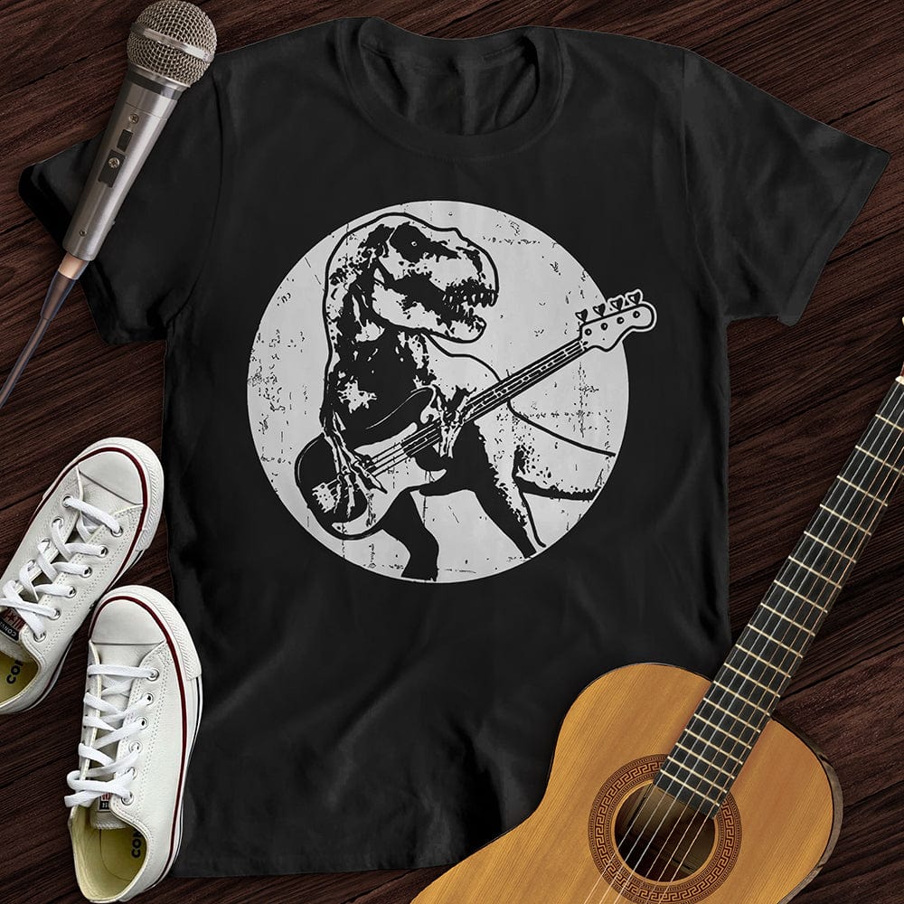 Printify T-Shirt Black / S Dinos Playing Guitar T-Shirt