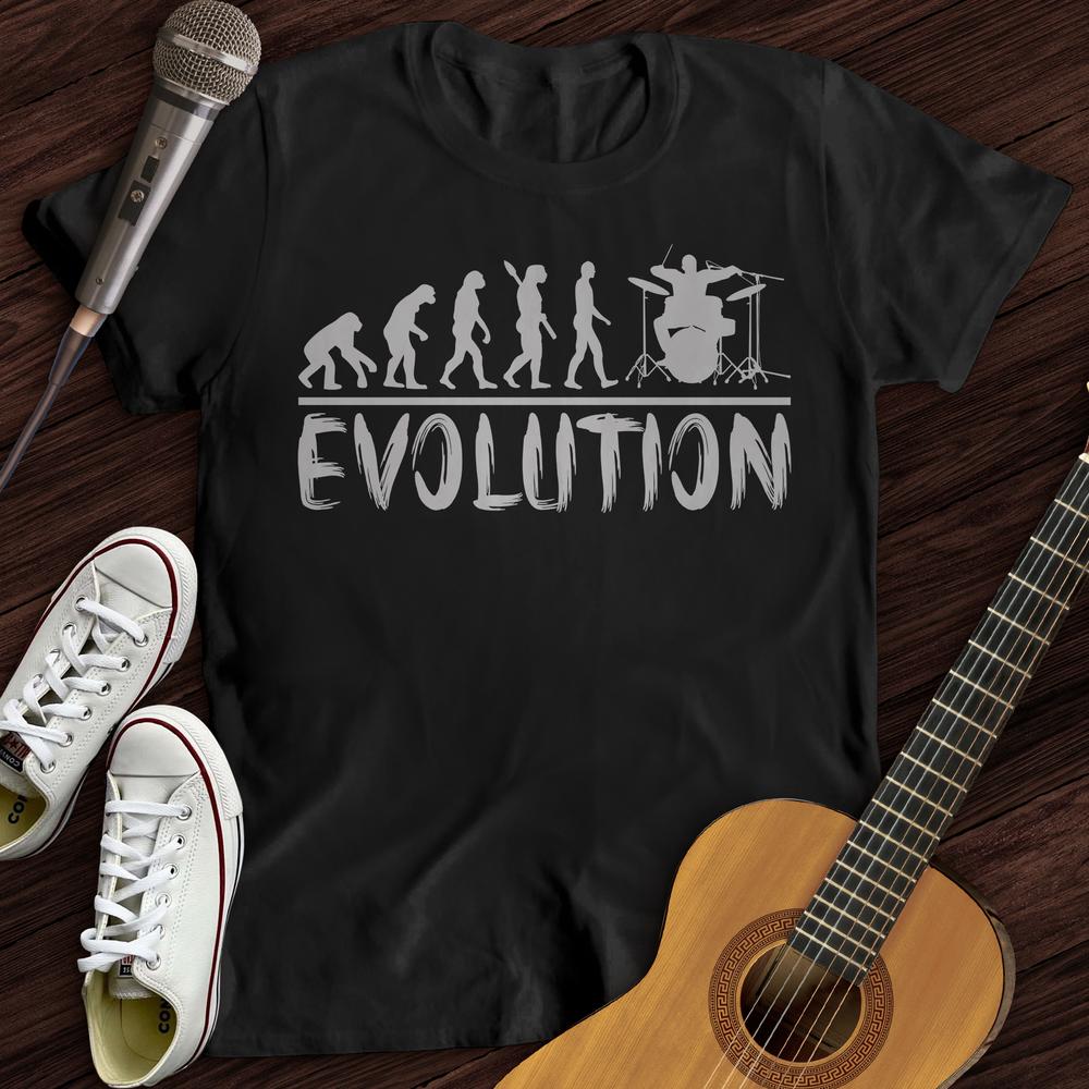 Printify T-Shirt Black / S Drummer Evolution T-Shirt