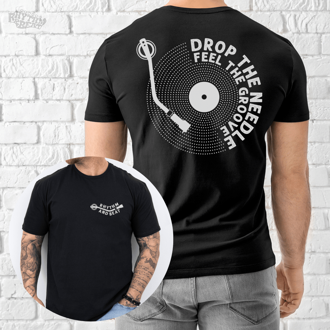 Printify T-Shirt Black / S Feel The Groove T-Shirt