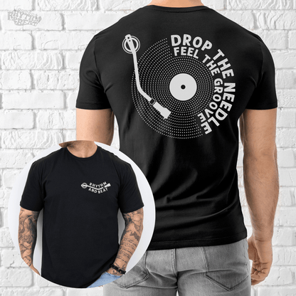 Printify T-Shirt Black / S Feel The Groove T-Shirt