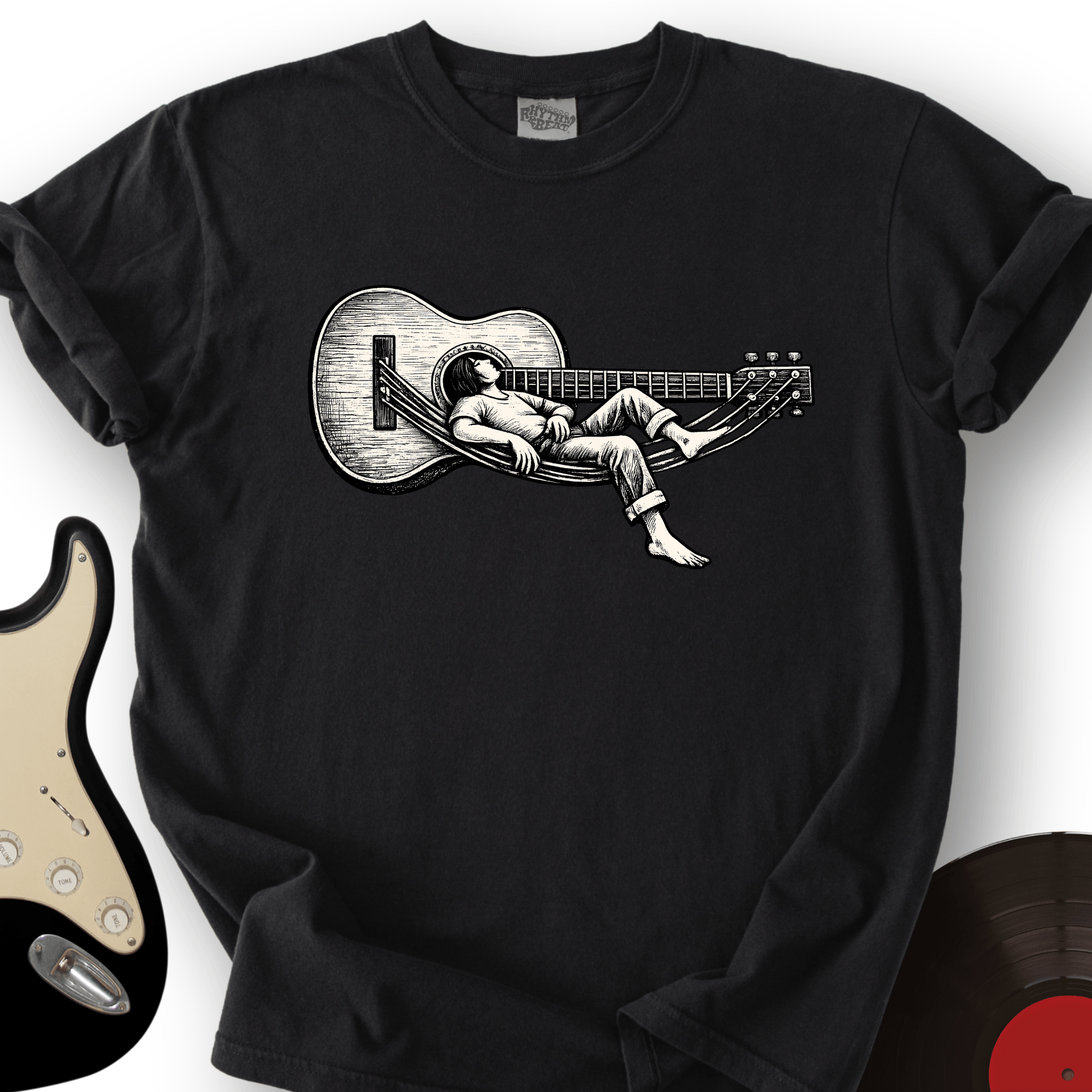 Printify T-Shirt Black / S Guitar Lounge T-Shirt