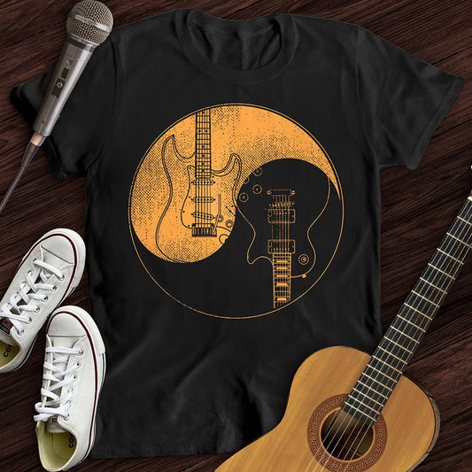 Printify T-Shirt Black / S Guitars Yin Yang T-Shirt