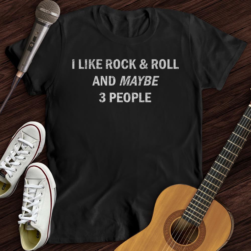 Printify T-Shirt Black / S I Like Rock and Roll T-Shirt