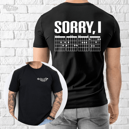 Printify T-Shirt Black / S I Only Speak Guitar Chords T-Shirt