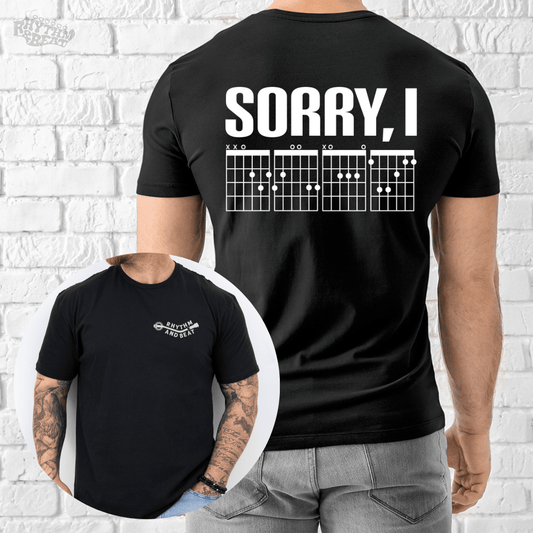 Printify T-Shirt Black / S I Only Speak Guitar Chords T-Shirt
