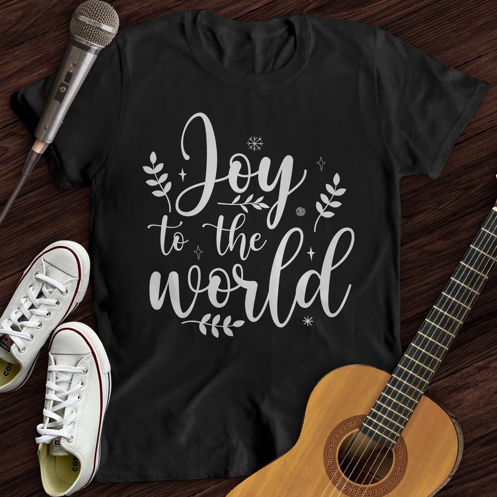 Printify T-Shirt Black / S Joy To The World T-Shirt