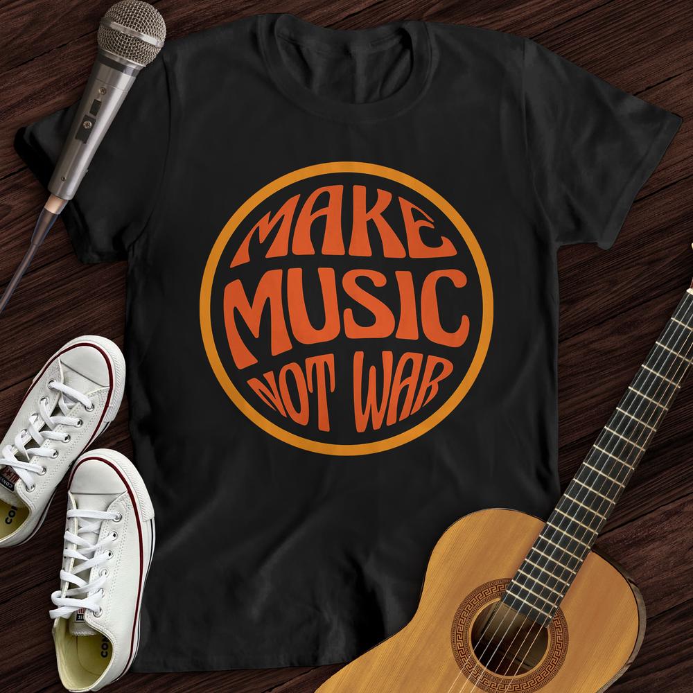 Printify T-Shirt Make Music Groovy T-Shirt