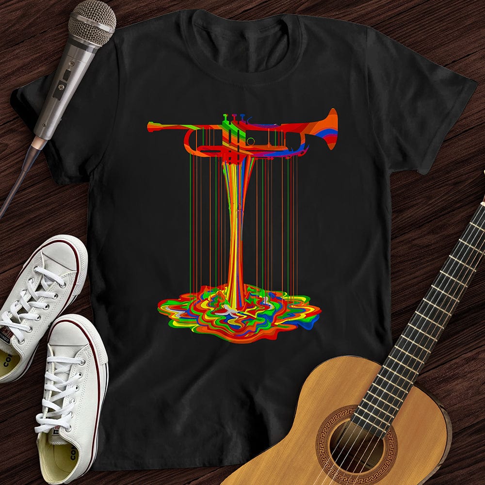 Printify T-Shirt Black / S Melting Trumpet T-Shirt