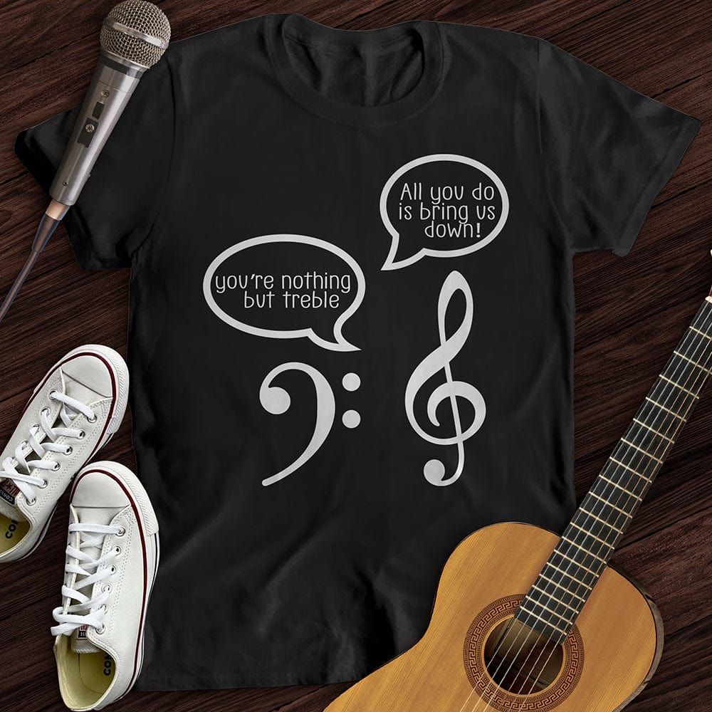 Printify T-Shirt Black / S Music Joke T-Shirt