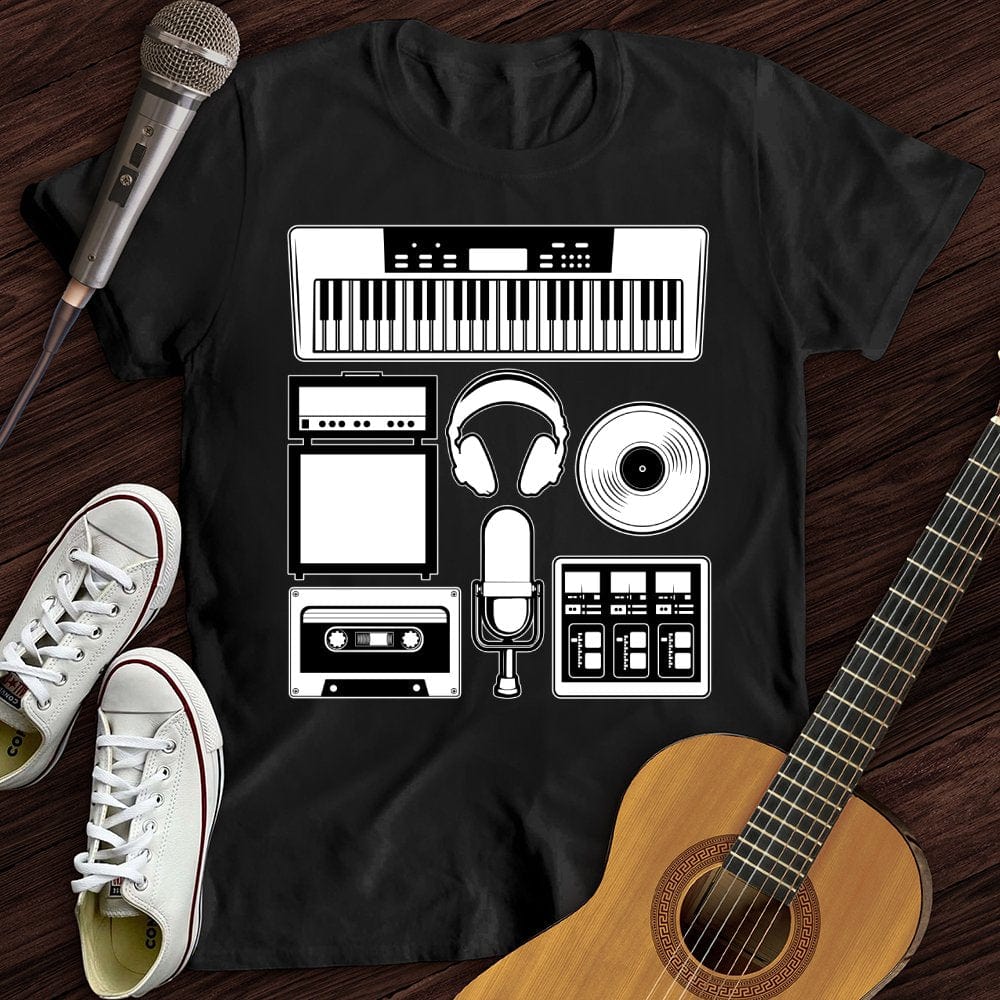 Printify T-Shirt Black / S Music Tools T-Shirt