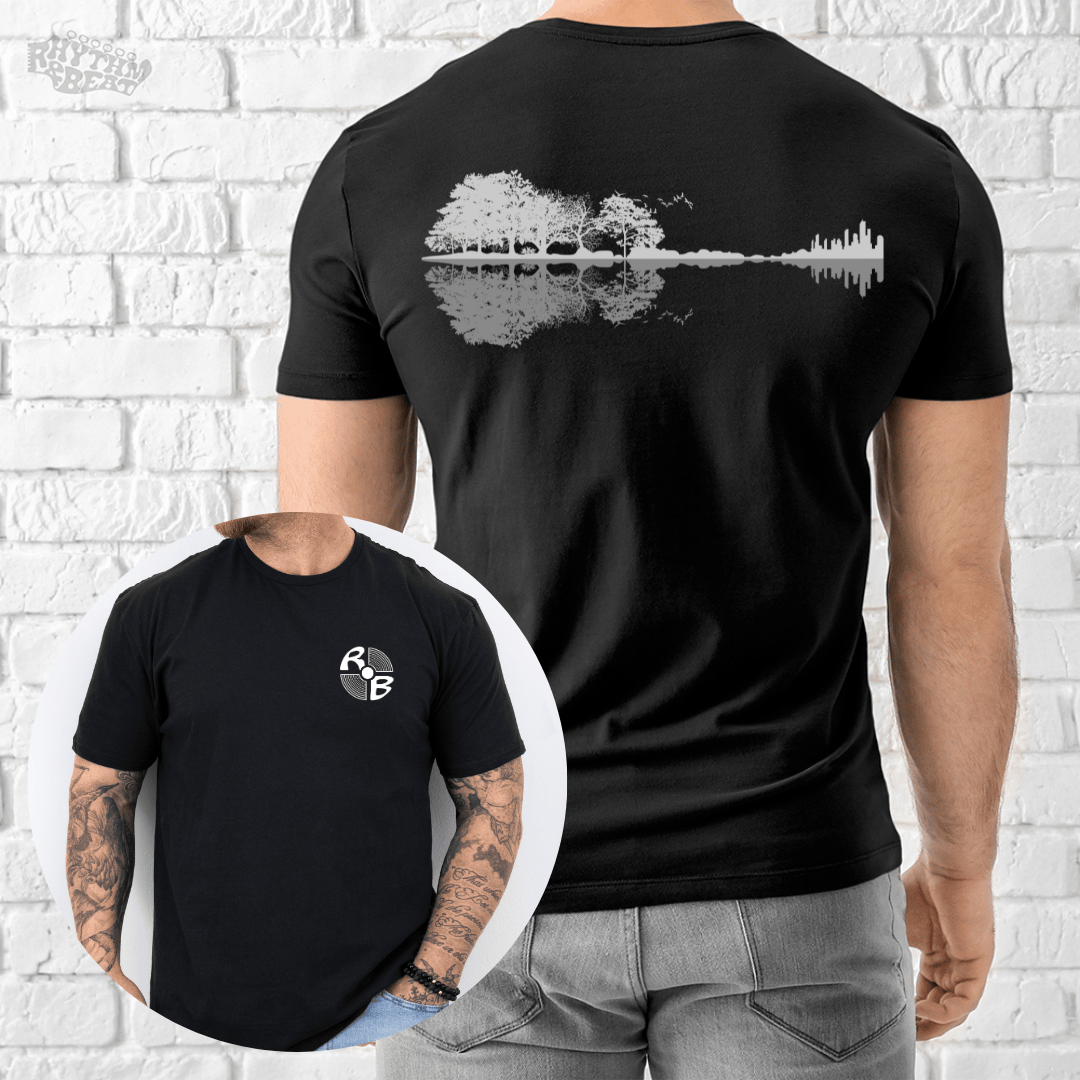 Printify T-Shirt Black / S Nature Reflection T-Shirt