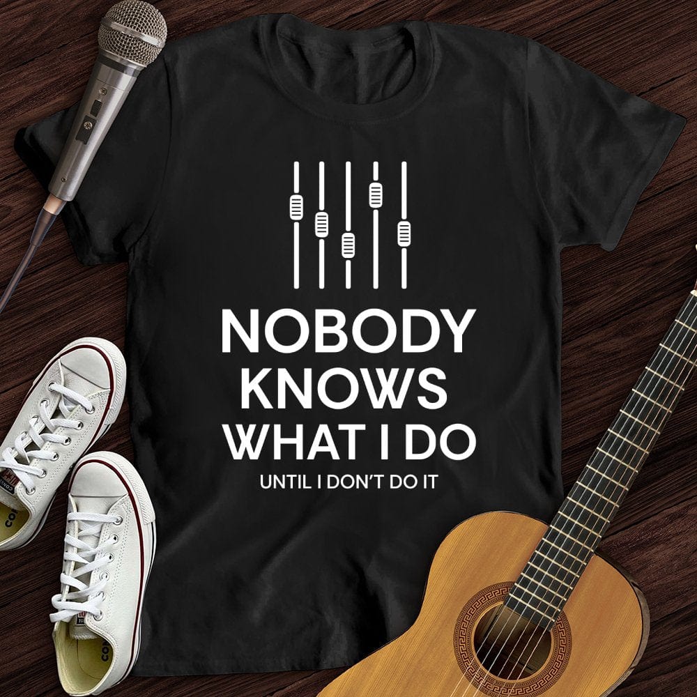 Printify T-Shirt Black / S Nobody knows T-Shirt