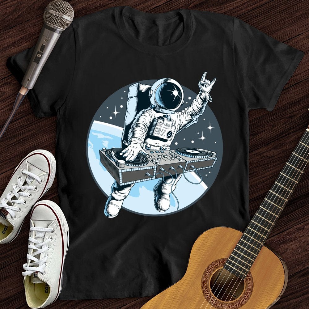 Printify T-Shirt Black / S Outer Space DJ T-Shirt
