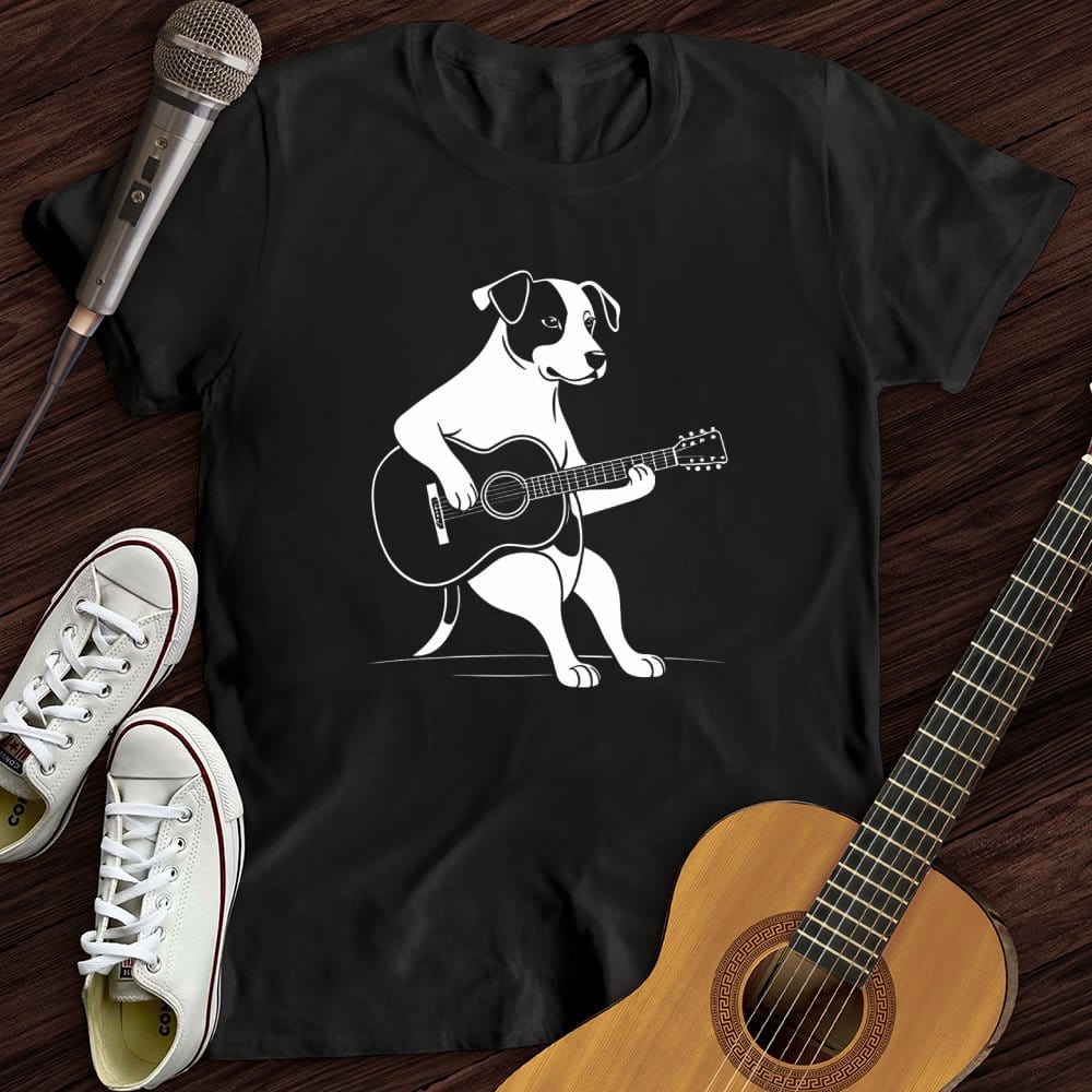 Printify T-Shirt Black / S Playing Pup T-Shirt