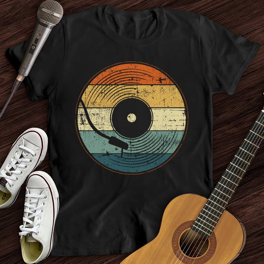 Printify T-Shirt Black / S Retro Record T-Shirt