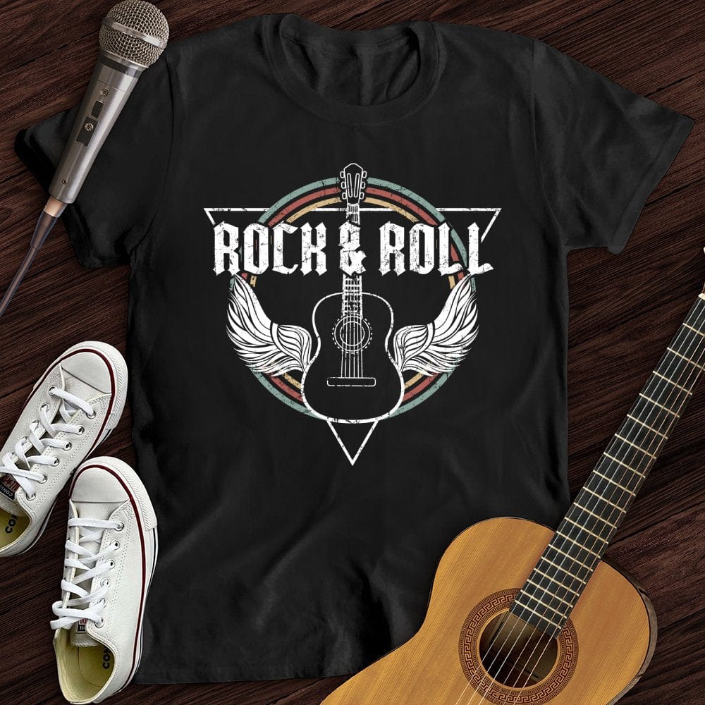Printify T-Shirt Black / S Rock and Roll T-Shirt