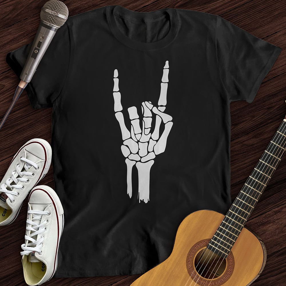 Printify T-Shirt Black / S Skeleton Hand T-Shirt