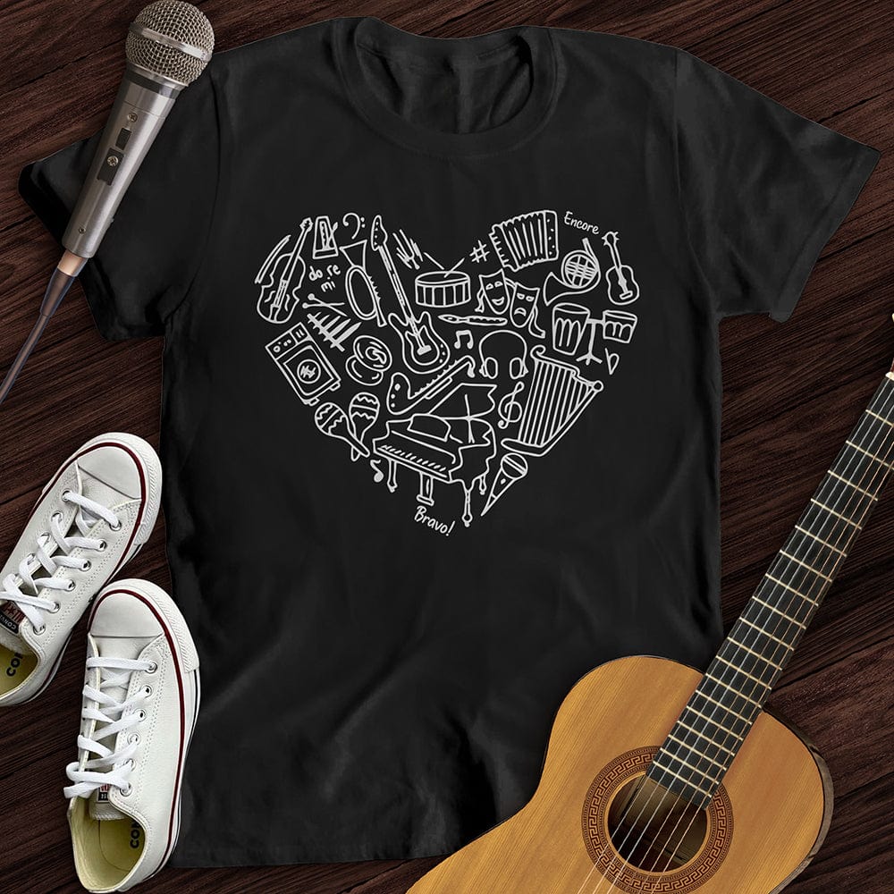 Printify T-Shirt Black / S Song In Your Heart T-Shirt