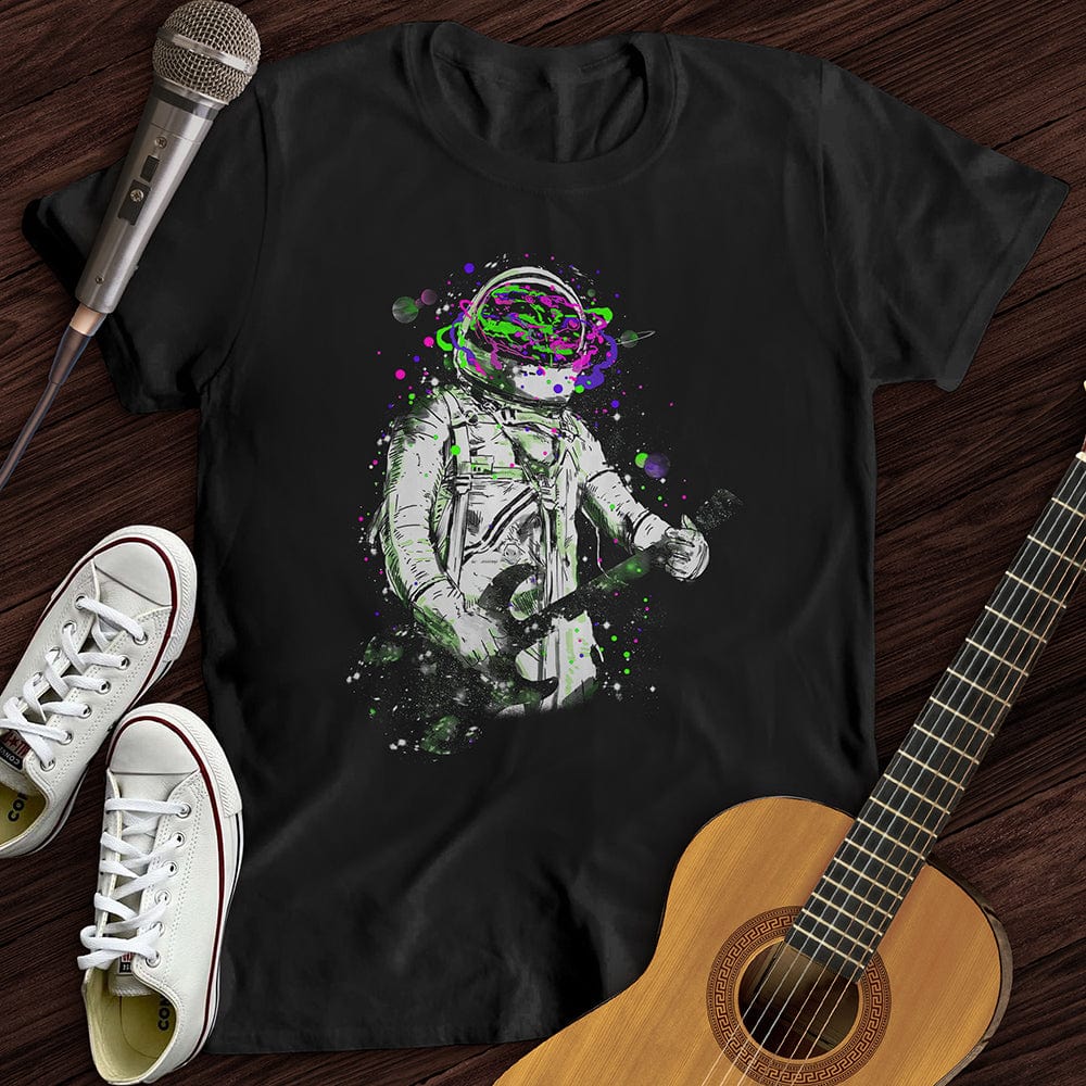 Printify T-Shirt Black / S Space Guitarist T-Shirt
