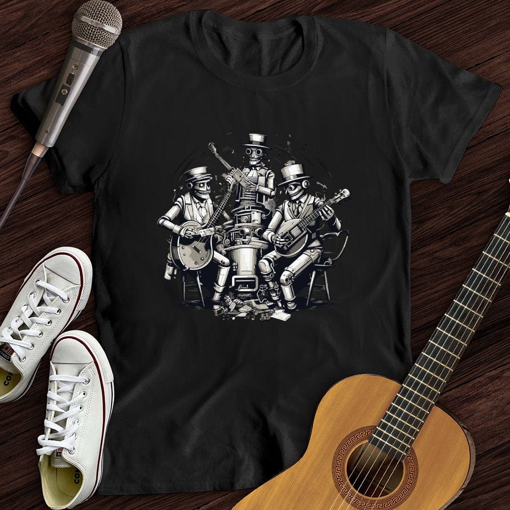 Printify T-Shirt Black / S Steampunk Skeleton Band T-Shirt