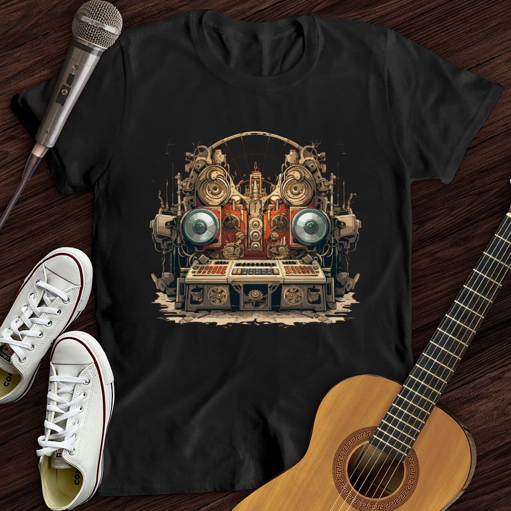 Printify T-Shirt Black / S Stereo Steampunk T-Shirt
