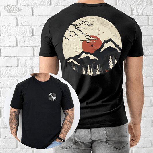 Printify T-Shirt Black / S Sunrise Vinyl T-Shirt