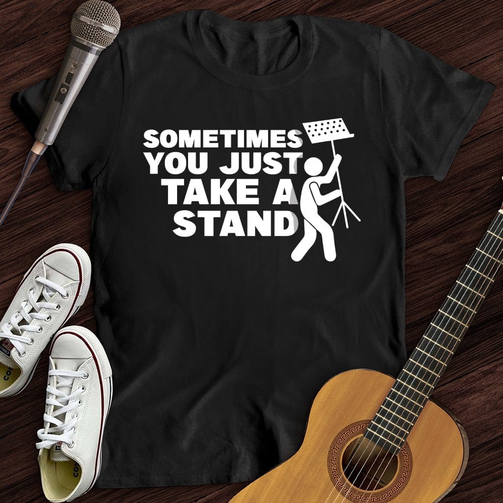 Printify T-Shirt Black / S Take A Stand T-Shirt