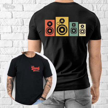 Printify T-Shirt Black / S Vintage Speaker T-Shirt