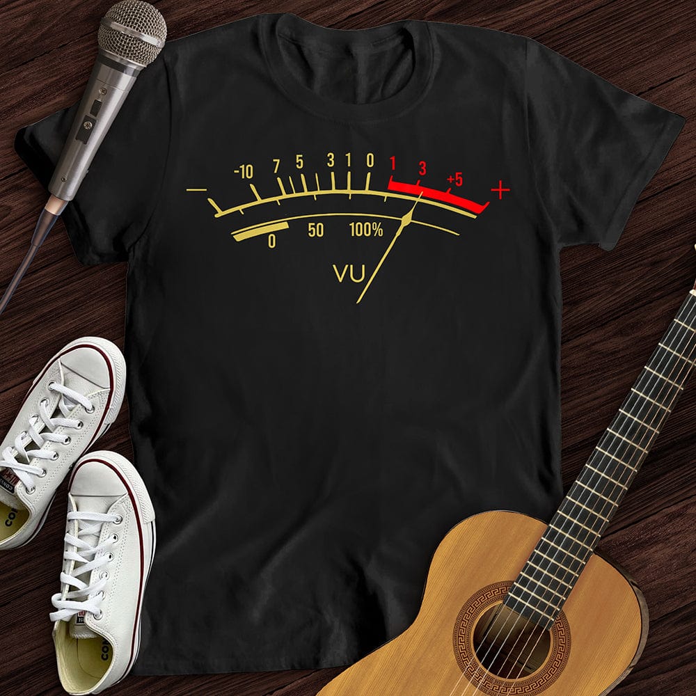 Printify T-Shirt Black / S Vu Meter T-Shirt