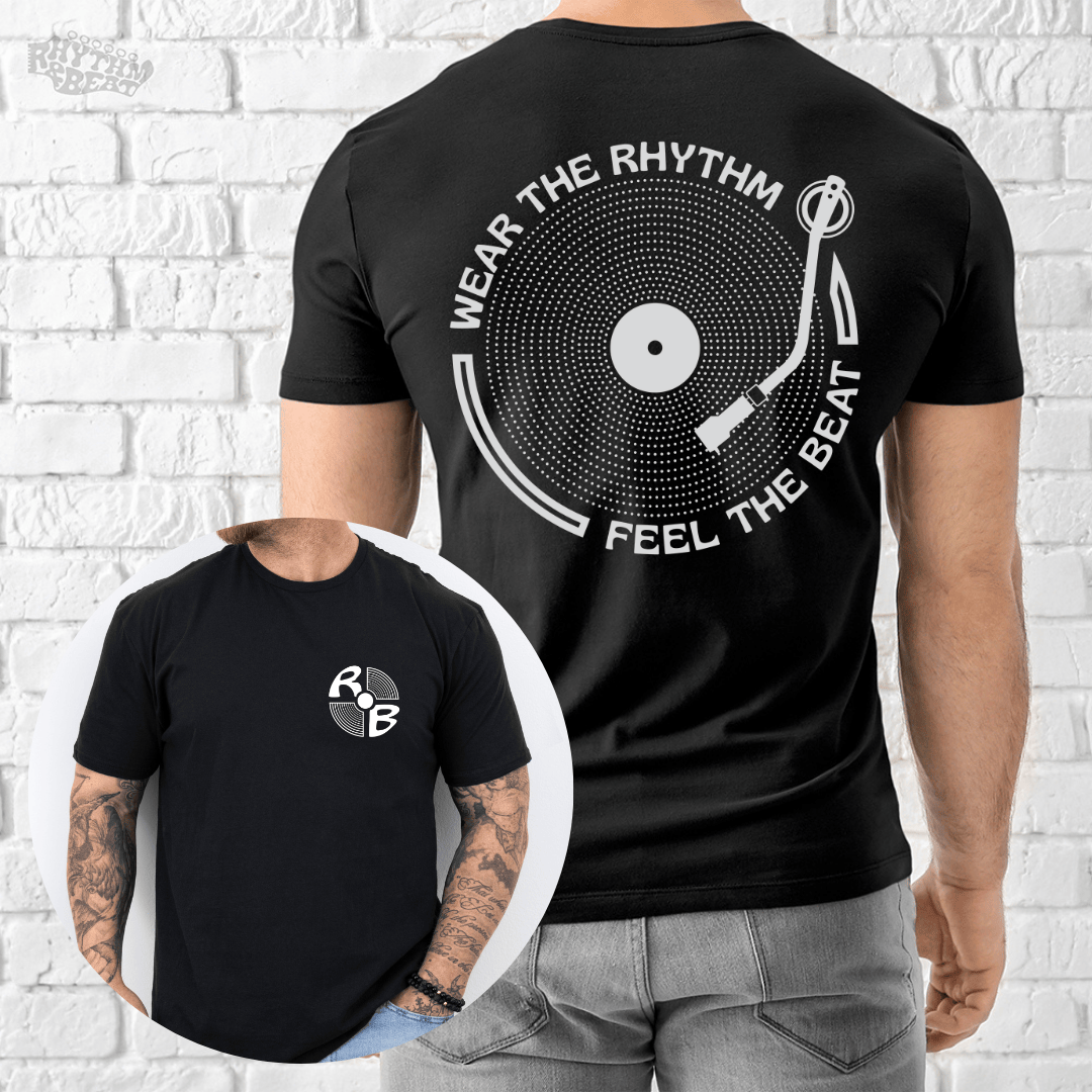 Printify T-Shirt Black / S Wear The Rhythm Feel The Beat T-Shirt