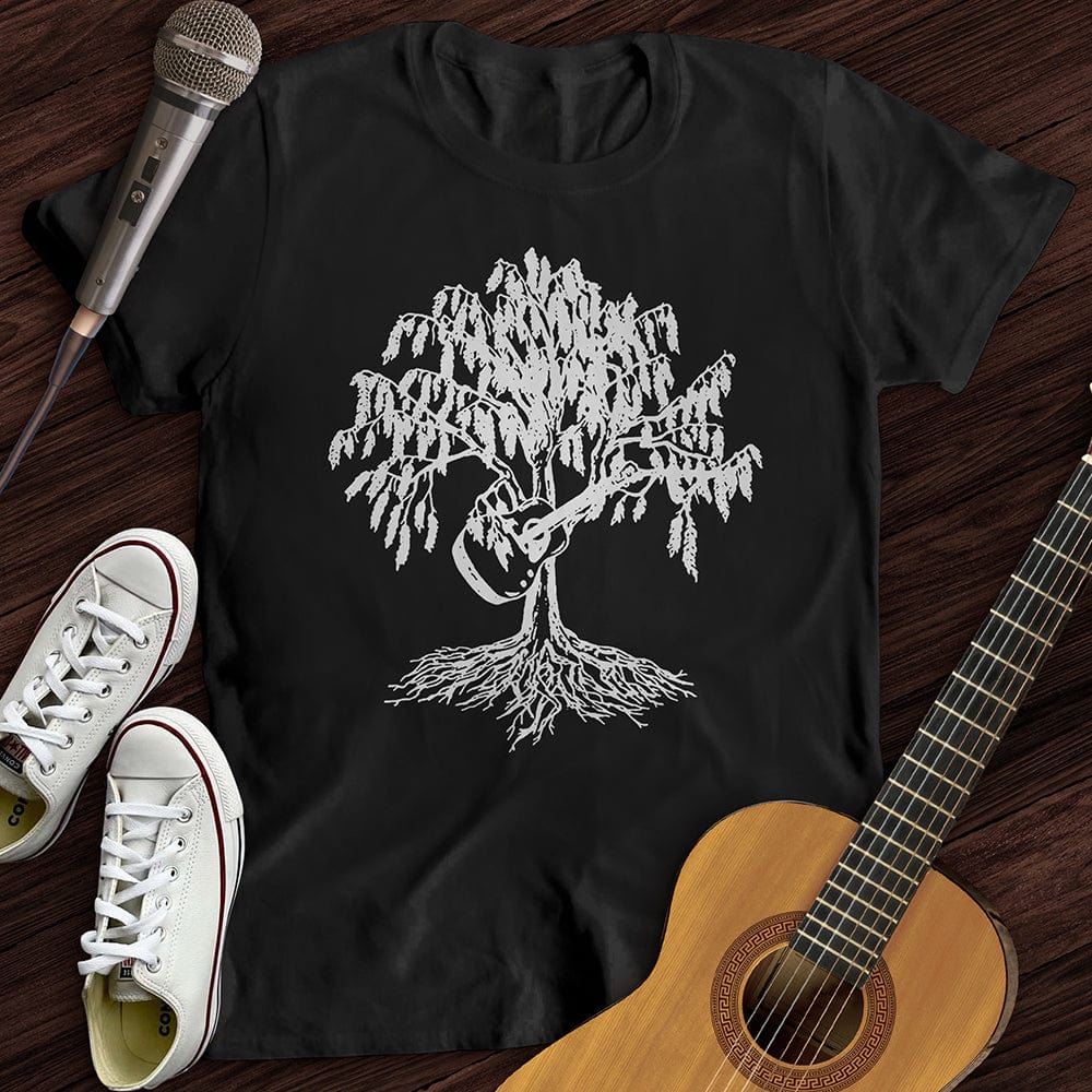 Printify T-Shirt Black / S Weeping Willow Guitar T-Shirt