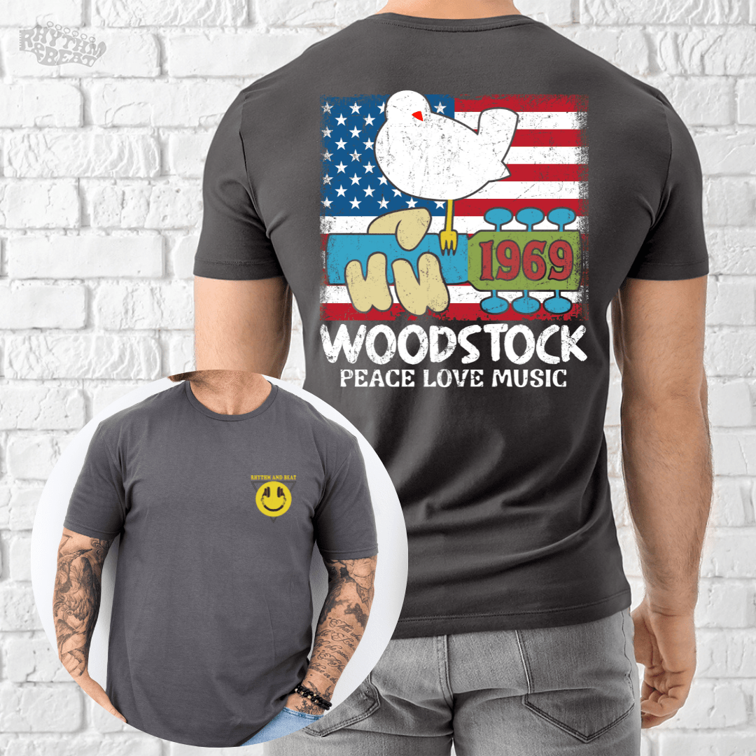 Printify T-Shirt Charcoal / S 1969 Woodstock Tribute T-Shirt
