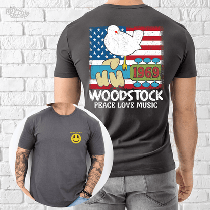 Printify T-Shirt Charcoal / S 1969 Woodstock Tribute T-Shirt