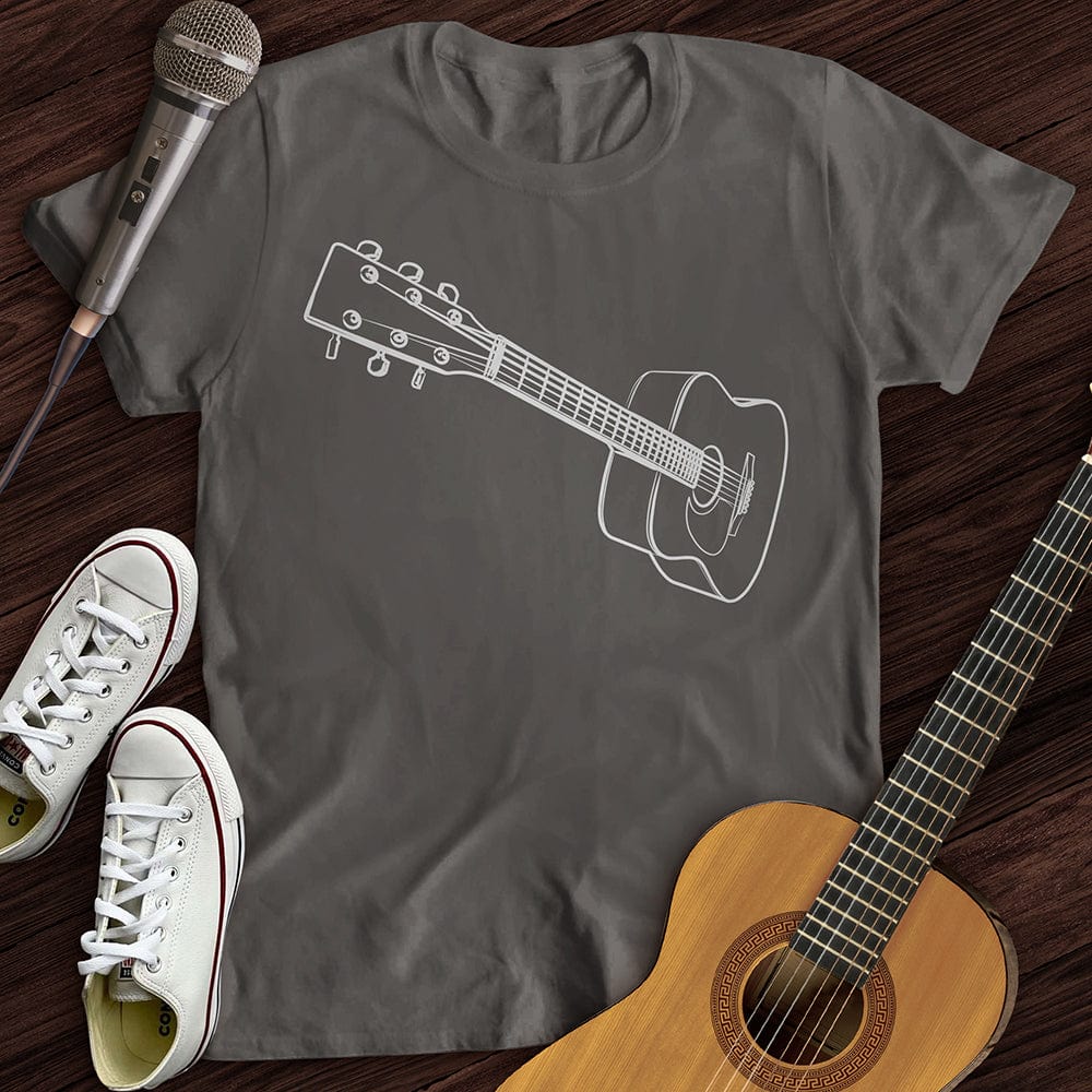 Printify T-Shirt Charcoal / S 3D Guitar T-Shirt