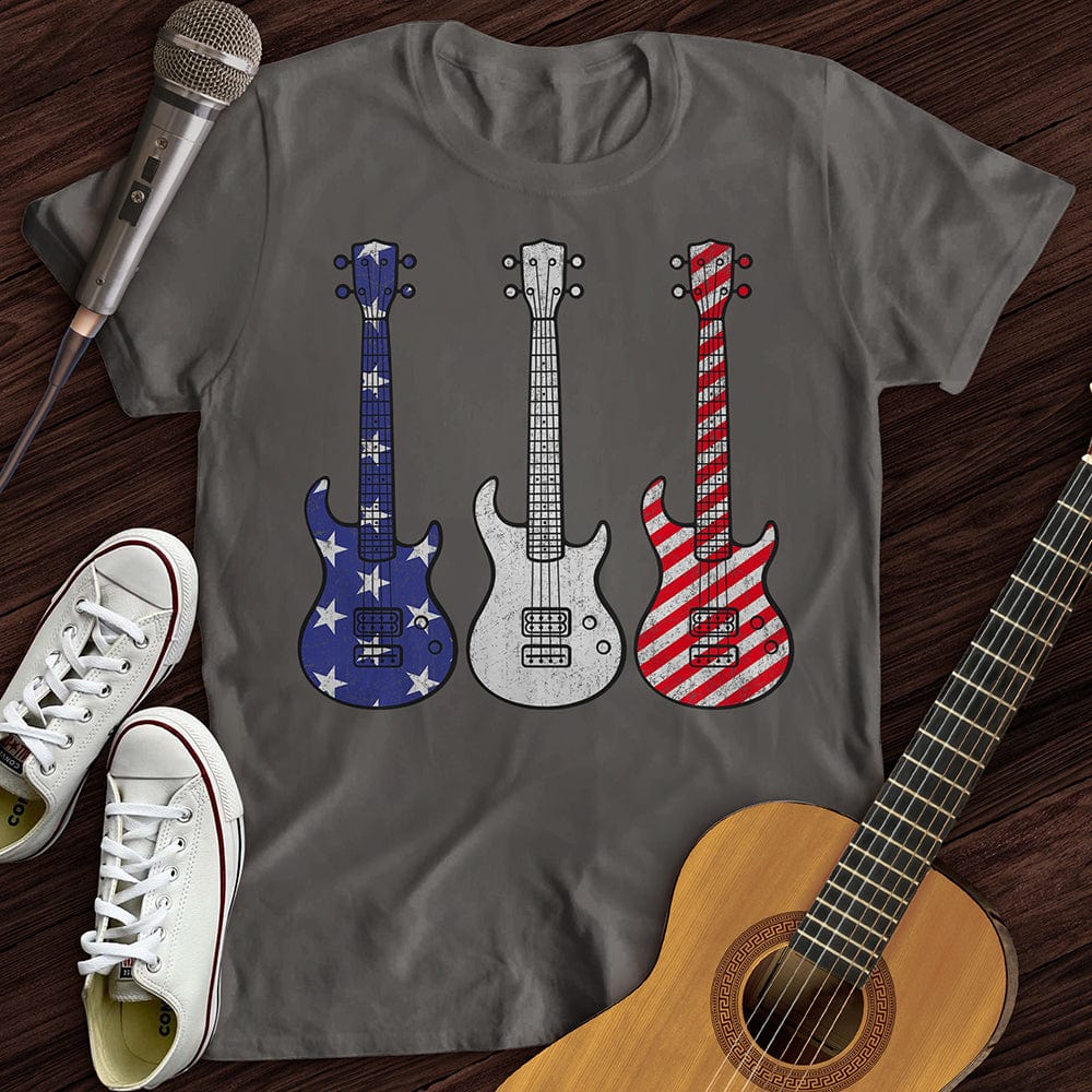 Printify T-Shirt Charcoal / S American Guitars T-Shirt
