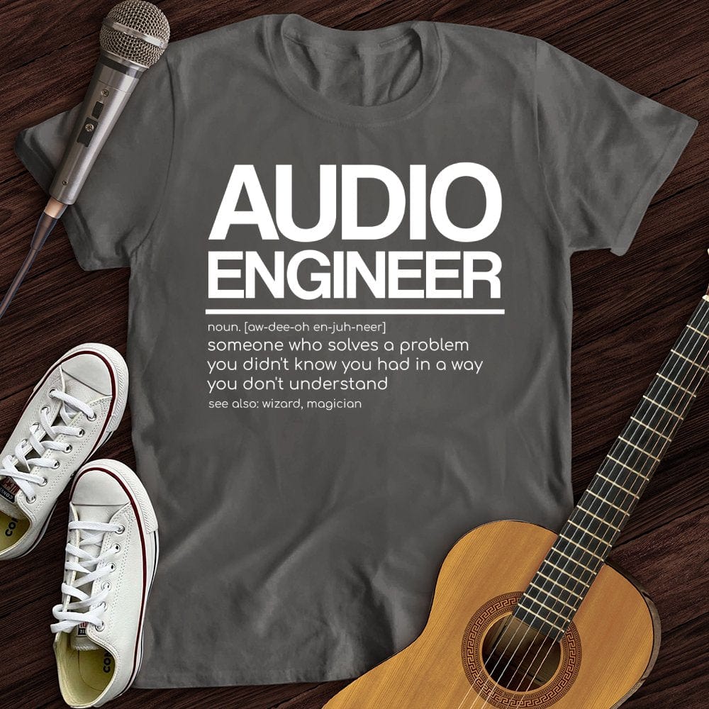 Printify T-Shirt Charcoal / S Audio Engineer T-Shirt
