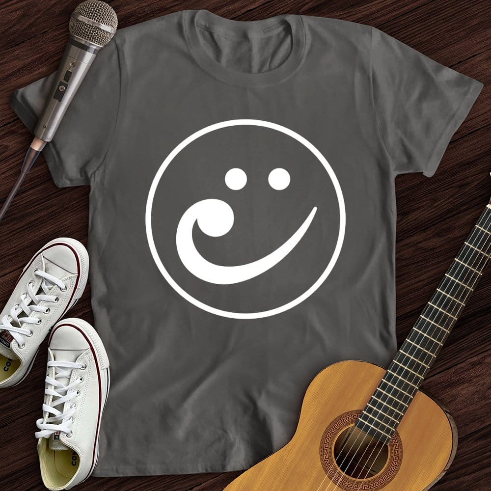 Printify T-Shirt Charcoal / S Bass Face T-Shirt