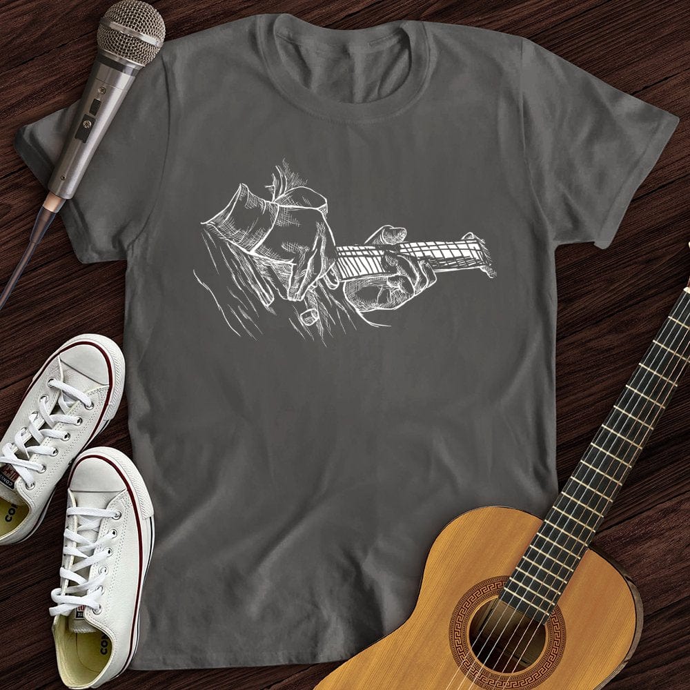 Printify T-Shirt Charcoal / S Bass Sketch T-Shirt