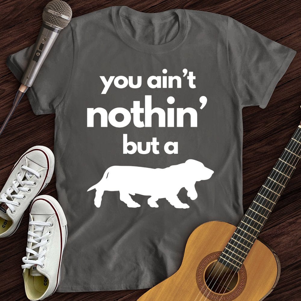 Printify T-Shirt Charcoal / S Bassett Hound T-Shirt