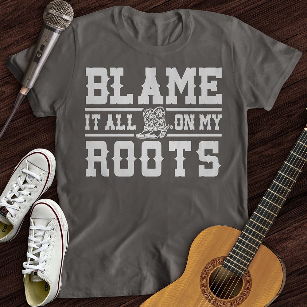 Printify T-Shirt Charcoal / S Blame It T-Shirt