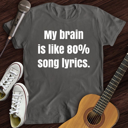 Printify T-Shirt Charcoal / S Brain of Lyrics T-Shirt