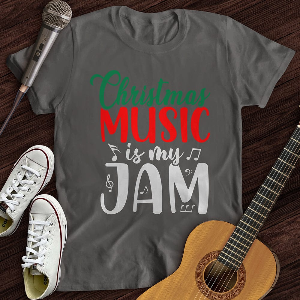 Printify T-Shirt Charcoal / S Christmas Music Jam T-Shirt