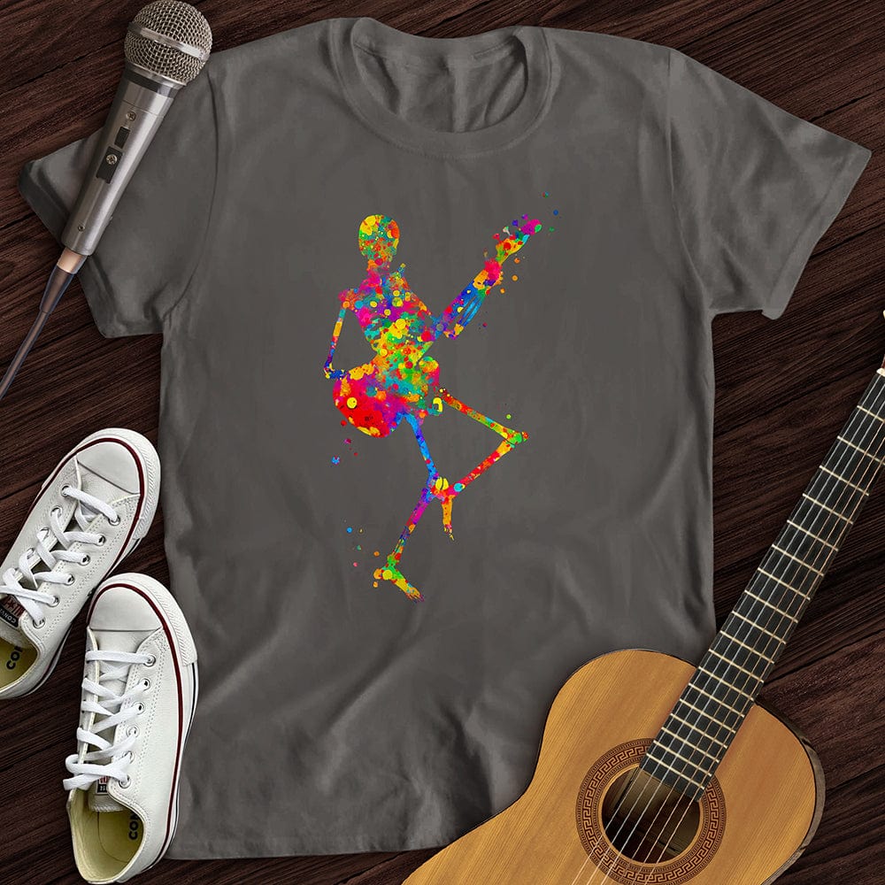 Printify T-Shirt Charcoal / S Colorful Souls Guitar T-Shirt