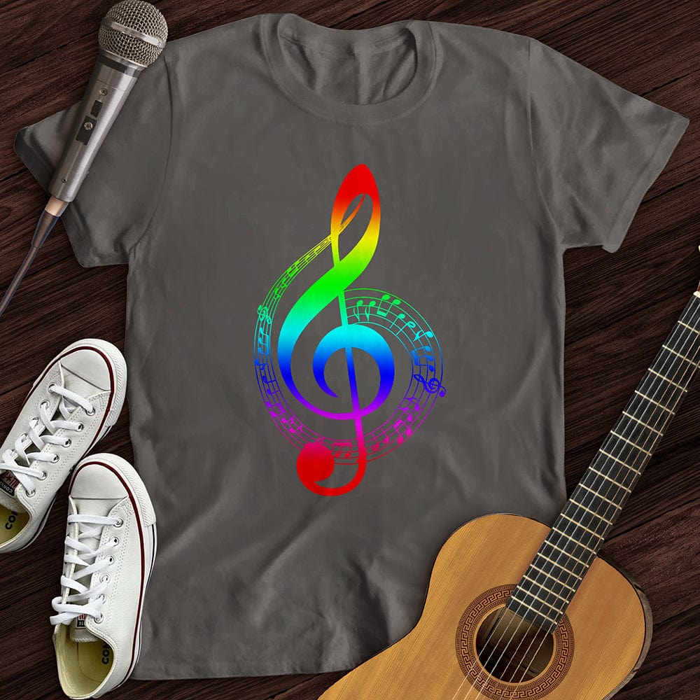 Printify T-Shirt Charcoal / S Colorful Sound T-Shirt