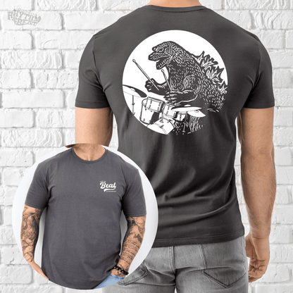 Printify T-Shirt Charcoal / S Dino Drumstick T-Shirt